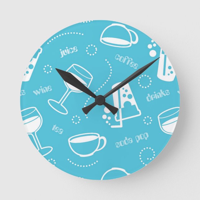 Horloge Ronde Diverses boissons (Recto)