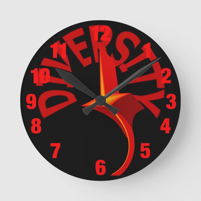 Horloge Ronde Diversity Swirling Star Clock (Recto)