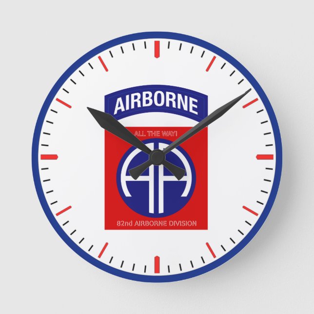 Horloge Ronde Division Aéroportée d'armée quatre-vingt-deuxième (Recto)