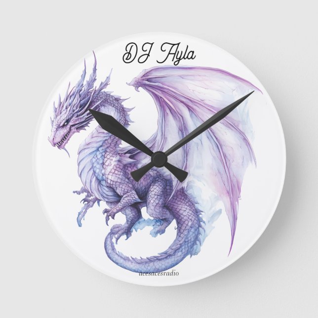 Horloge Ronde DJ Ayla dragon (Recto)