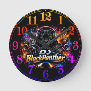 HORLOGE RONDE DJ BLACKPANTHER 2