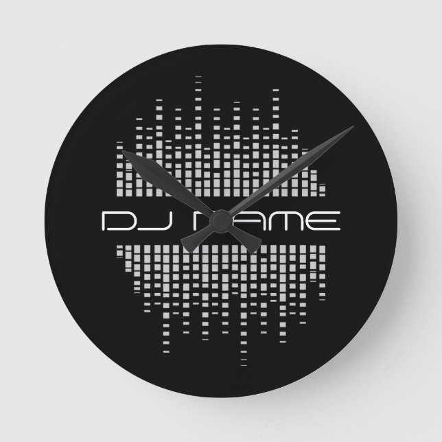Horloge Ronde DJs Music Producer Remixer Wall Clock (Recto)