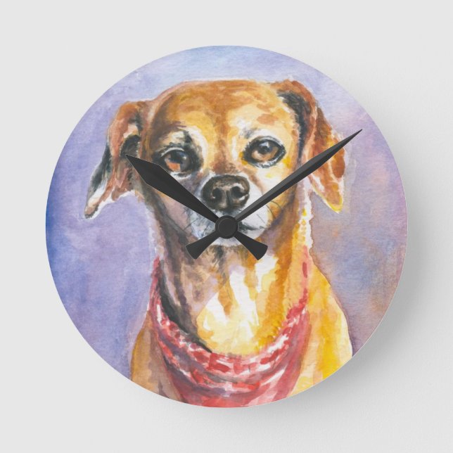 Horloge Ronde Dog 2 (Recto)