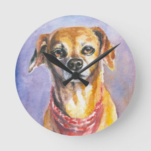 Horloge Ronde Dog 2