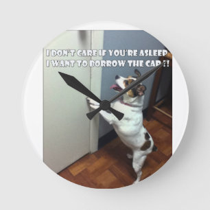Horloge Ronde Dog Meme