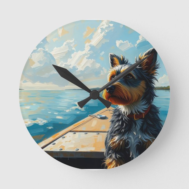 Horloge Ronde Dog on a boat (Recto)