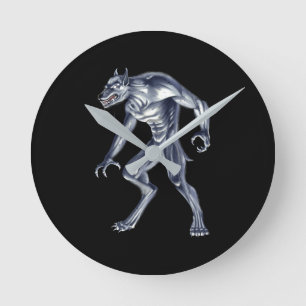 Horloge Ronde Dogman Cryptid Beast