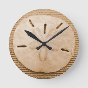 Horloge Ronde Dollar de sable Brown