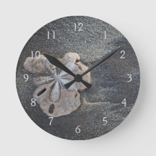 Horloge Ronde Dollar de sable sur sable
