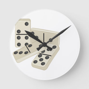 Horloge Ronde Dominoès