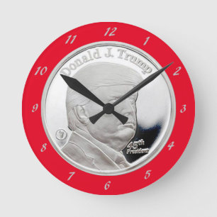 HORLOGE RONDE DONALD TRUMP