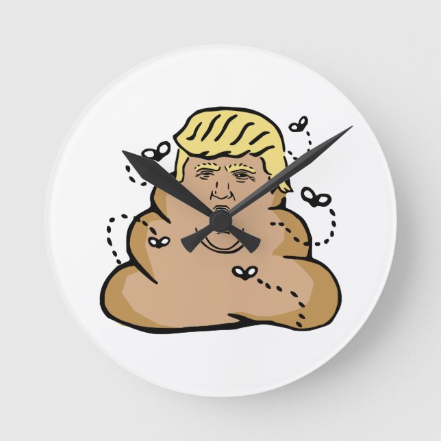 Horloge Ronde donald trump (Recto)