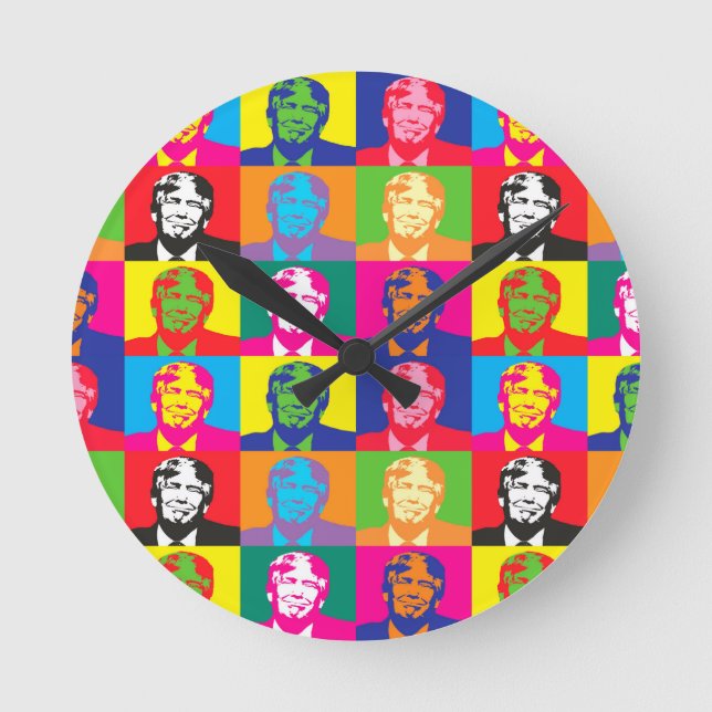 Horloge Ronde donald trump (Recto)