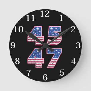 Horloge Ronde Donald Trump 45-47