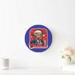 Horloge Ronde Donald Trump Christmas Santa Claus Art<br><div class="desc">Donald Trump Christmas Santa Claus Art</div>