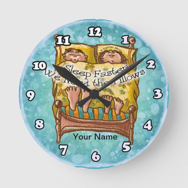 Horloge Ronde Dormir plus vite  (Recto)