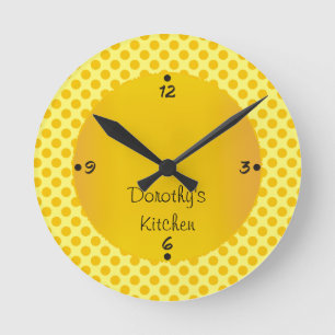 Horloge Ronde Dorothy's Kitchen Personalized