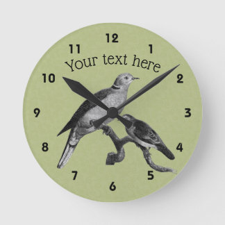 Horloge Ronde Doses Art Vintage Pesonalized  
