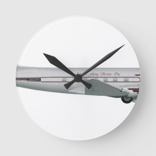 Horloge Ronde Douglas DC-3 Johnson Service de vol