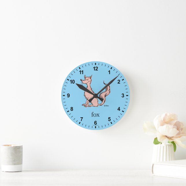 Horloge Ronde Dr. Seuss | Renard Rose (Maison)
