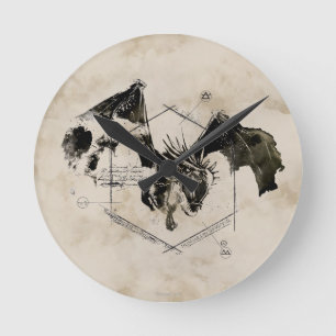 Horloge Ronde Dragon de queue hongroise