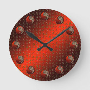 Horloge Ronde Dragon de Terre