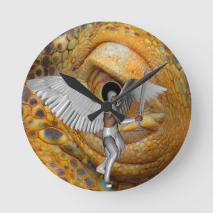 Horloge Ronde Dragon Guardian