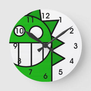 Horloge Ronde Dragon semi-transparent