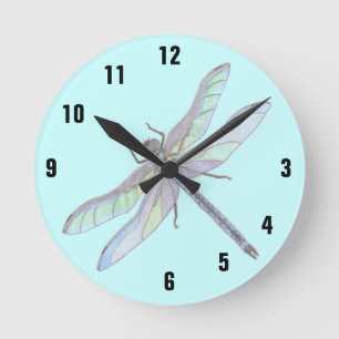 Horloge Ronde Dragonfly clock