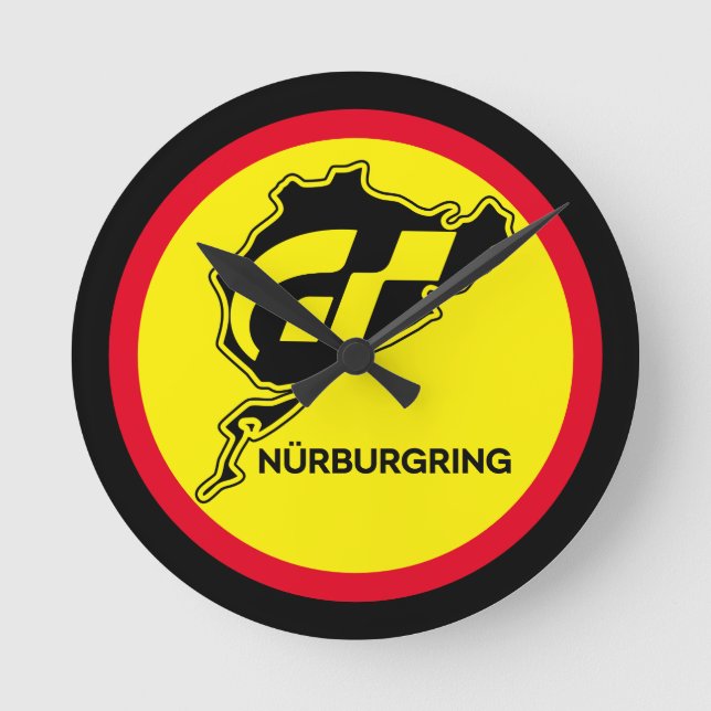 Horloge Ronde Drapeau allemand Gran Turismo GT Allemagne (Recto)