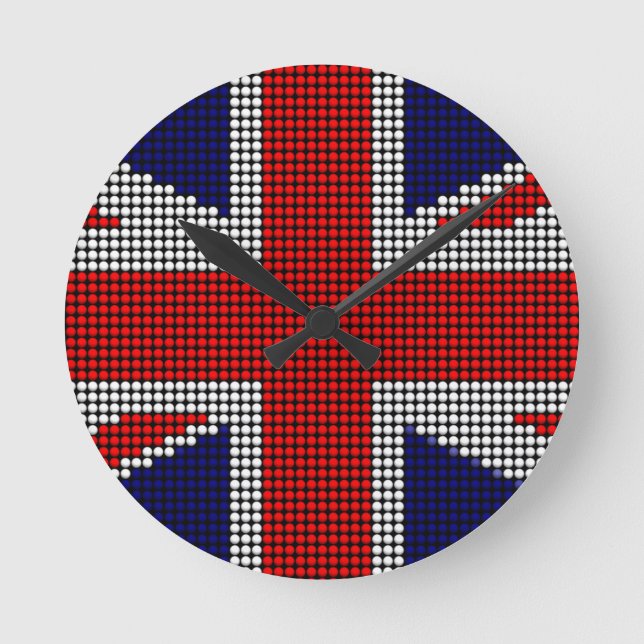 Horloge Ronde drapeau américain (Recto)