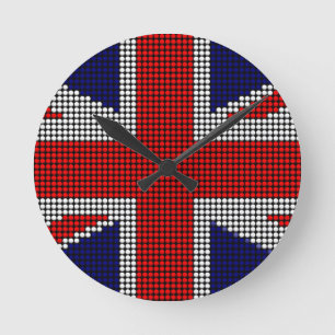 Horloge Ronde drapeau américain