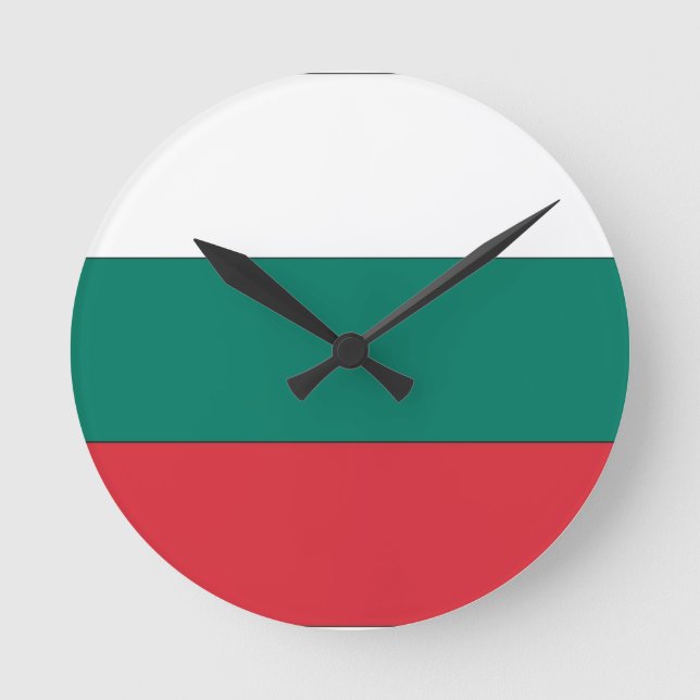 Horloge Ronde Drapeau bulgare (Recto)