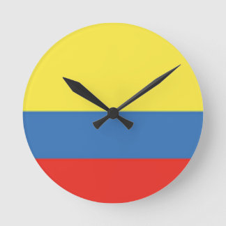 Horloge Ronde Drapeau Colombie