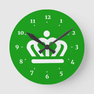 Horloge Ronde Drapeau de Charlotte, Caroline du Nord