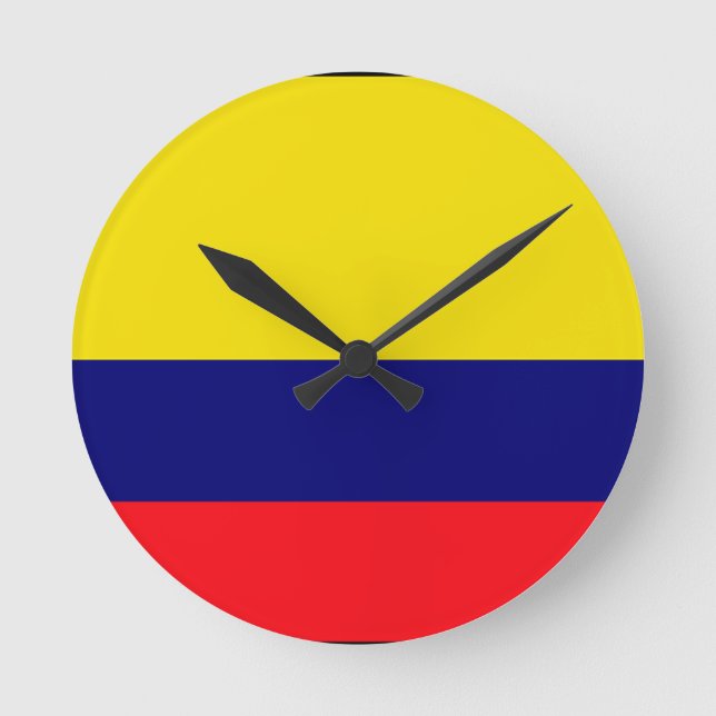 Horloge Ronde Drapeau de Colombie (Recto)