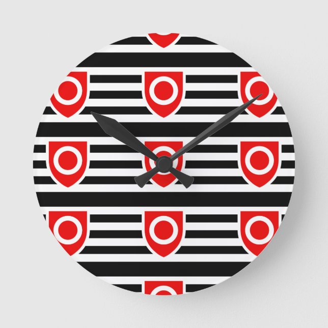 Horloge Ronde Drapeau de fierté de propriété (Recto)