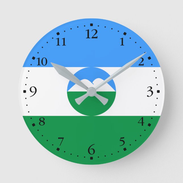 Horloge Ronde Drapeau de Kabardino-Balkarie (Recto)