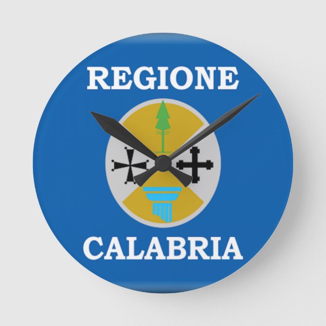 Horloge Ronde Drapeau de la Calabre (Italie) (Recto)