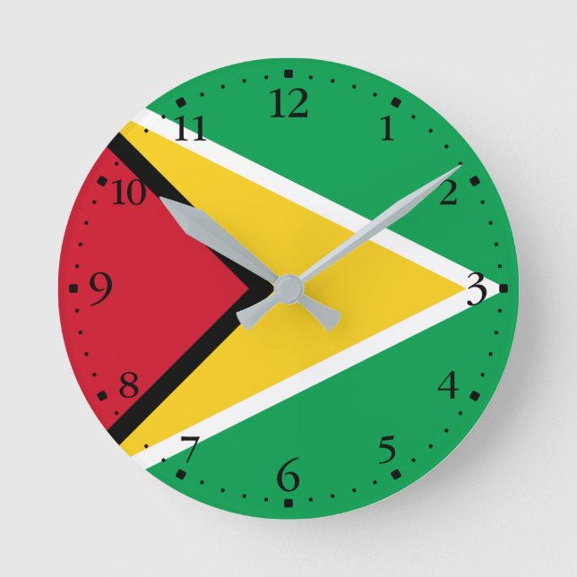 Horloge Ronde Drapeau de la Guyane (Recto)