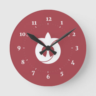 Horloge Ronde Drapeau de la préfecture d'Aichi, Japon
