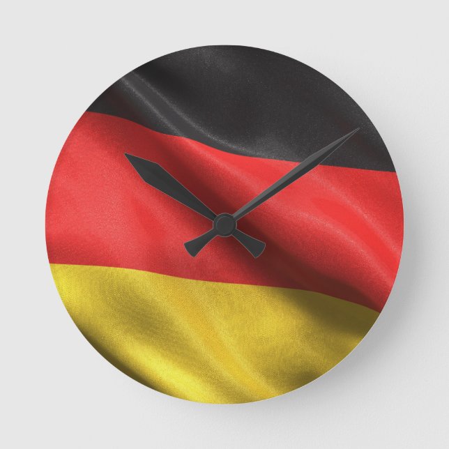 Horloge Ronde Drapeau de l'Allemagne (Recto)