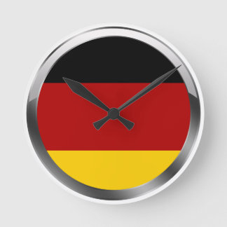 Horloge Ronde Drapeau de l'Allemagne de l'Allemagne Deutschland