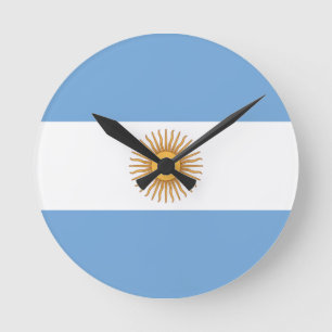 Horloge Ronde Drapeau de l'Argentine