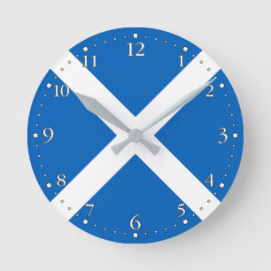 Horloge Ronde Drapeau de l'Écosse