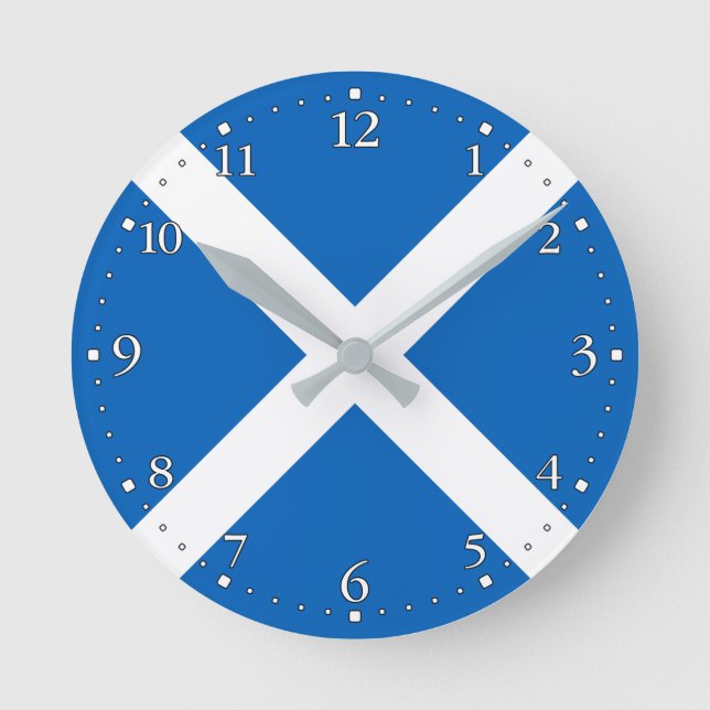 Horloge Ronde Drapeau de l'Écosse (Recto)