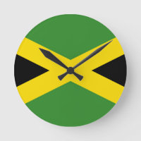 Drapeau de l'horloge murale jamaïcaine