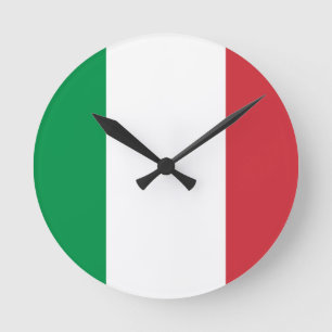 Horloge Ronde Drapeau de l'Italie