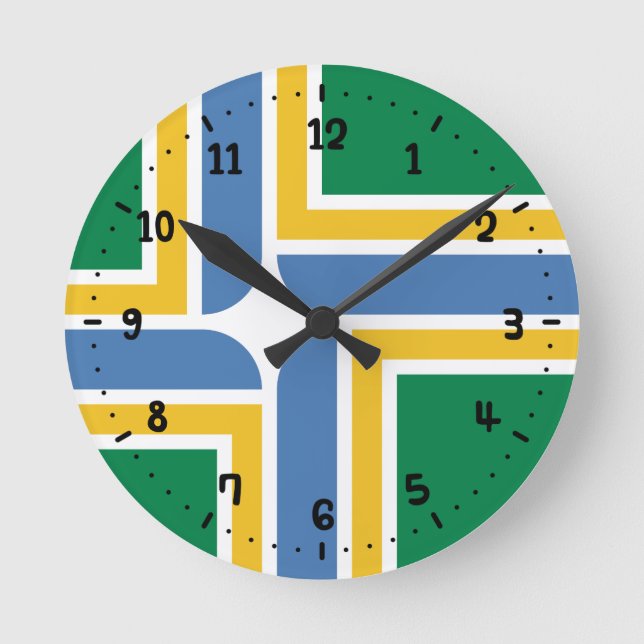 Horloge Ronde Drapeau de Portland, Oregon (Recto)