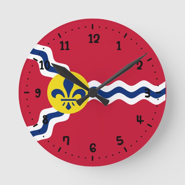 Horloge Ronde Drapeau de Saint-Louis, Missouri (Recto)